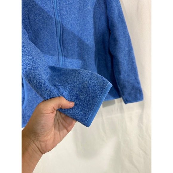 Eddie Bauer Womens XL Blue Fleece Full Zip Jacket Outdoor Activewear - Picture 7 of 10